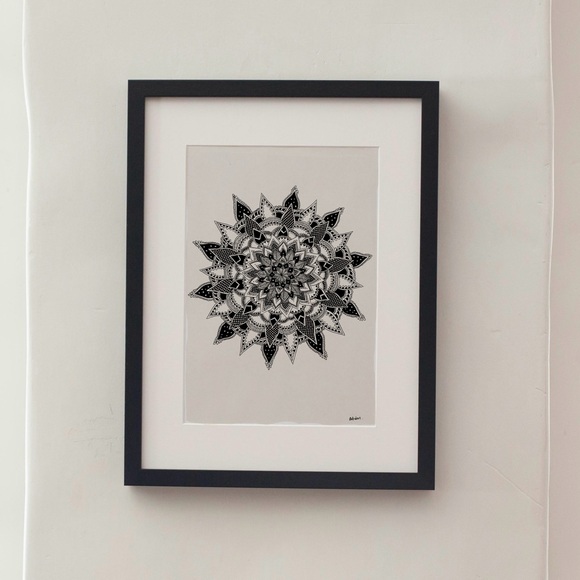 Other - Large detailed mandala art original drawing